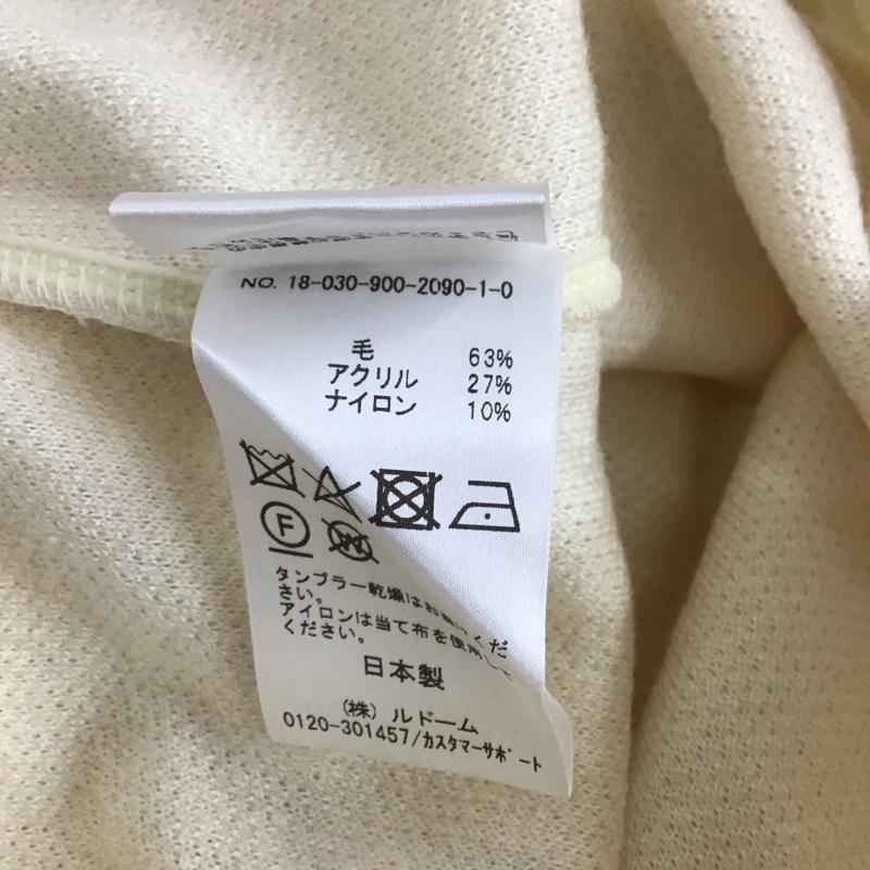 イエナ IENA ボトムス ボトムス 18-030-900-2090-1-0 ウール混 ニットパンツ 36 無地 オフホワイト / オフホワイト / レディース USED 古着 中古 10126075