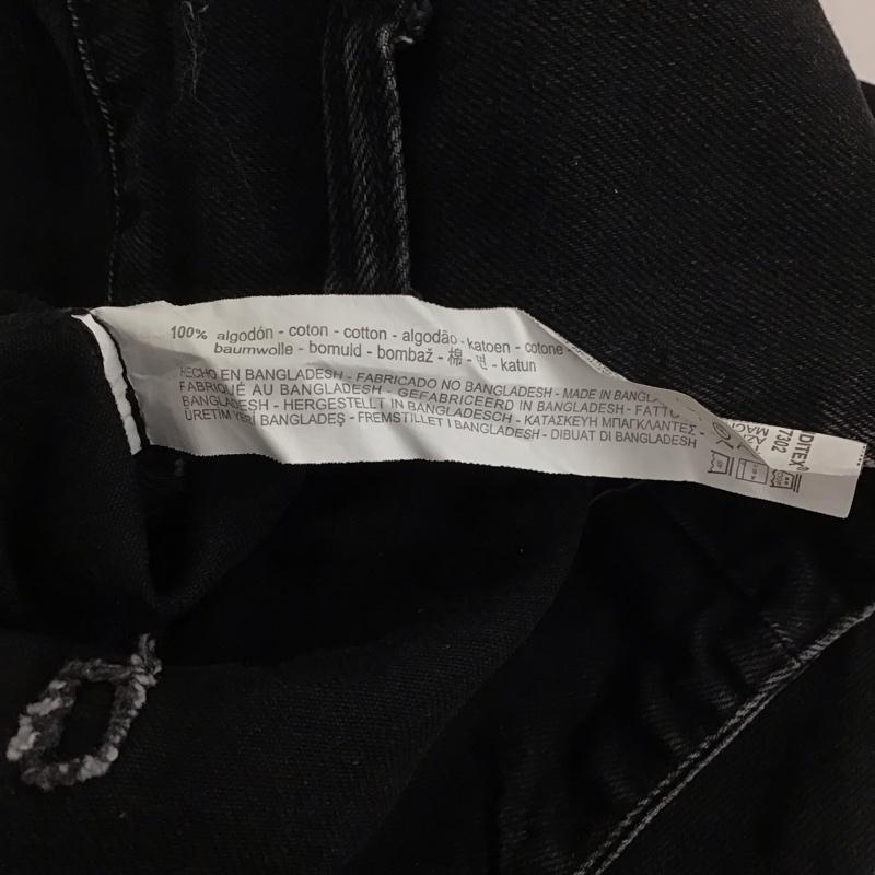 ザラ ZARA パンツ デニム、ジーンズ 8197 212 800 ハイウエスト カットオフ 無地 黒 / ブラック / レディース USED 古着 中古 10126076
