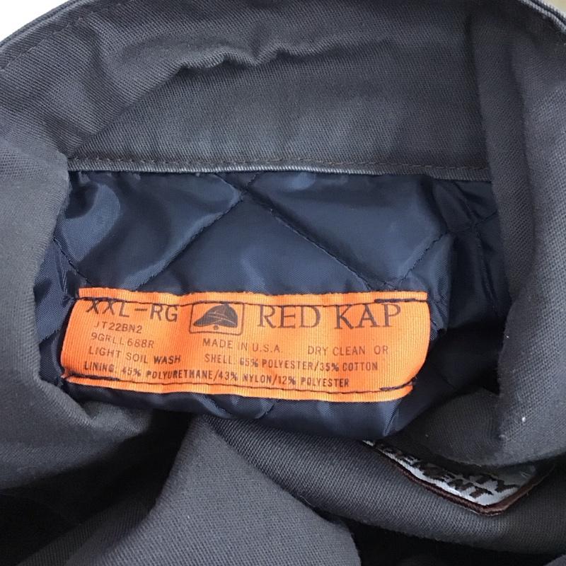 レッドキャップ RED KAP ジャケット、上着 ジャケット、ブレザー ジップアップジャケット アウター 古着 カラージャケット XXL ロゴ、文字 茶 / ブラウン / メンズ USED 古着 中古 10126125