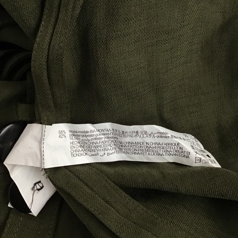 ザラ ZARA ジャケット、上着 ジャケット、ブレザー ロングジャケット アウター ロングコート XS 無地 カーキ / カーキ / レディース USED 古着 中古 10126133