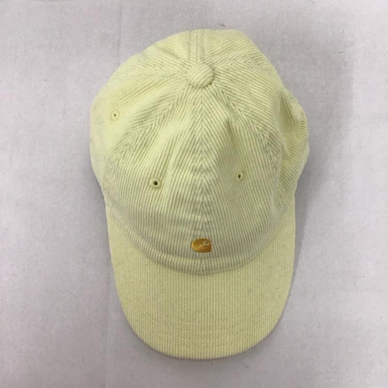 カーハート Carhartt 帽子 キャップ I028955 HARLEM CAP コーデュロイ ワンポイント 黄 / イエロー / レディース USED 古着 中古 10126168