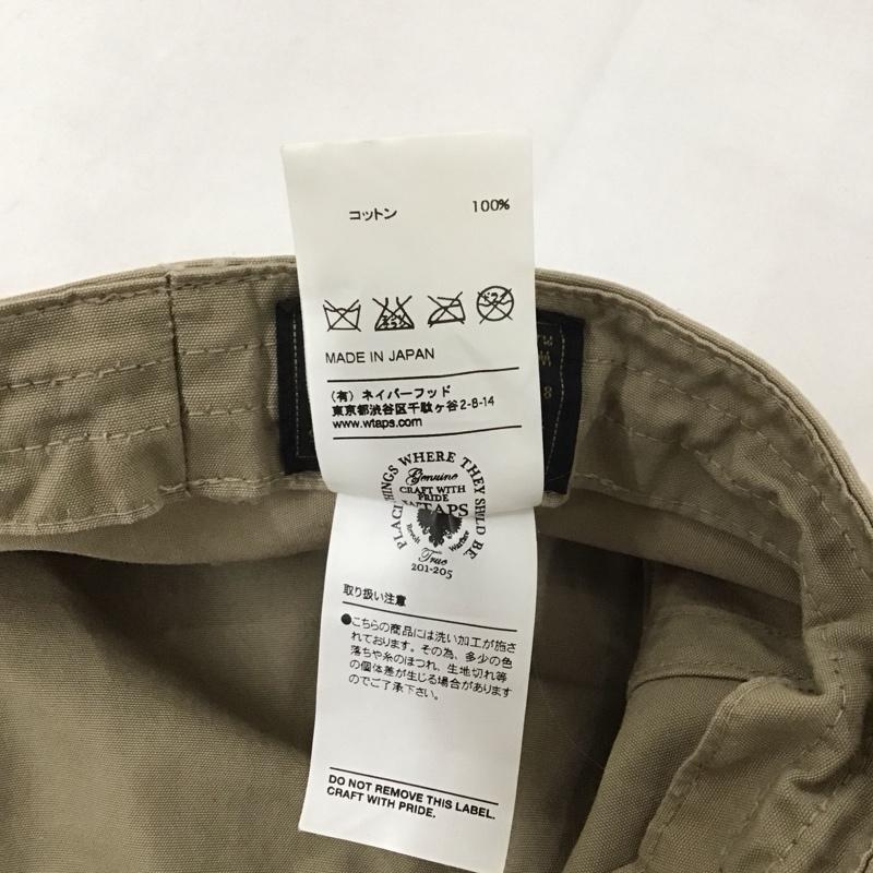 ダブルタップス WTAPS 帽子 キャップ ワークキャップ ロゴ、文字 ベージュ / ベージュ / メンズ USED 古着 中古 10126170