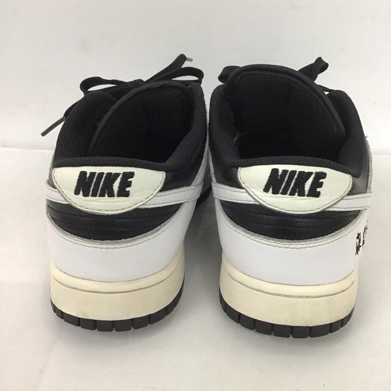 ナイキ NIKE スニーカー スニーカー D07423-900 BY YOU DUNK LOW 27cm 27.0cm ロゴ、文字 白 / ホワイト / X 黒 / ブラック / メンズ USED 古着 中古 10126184