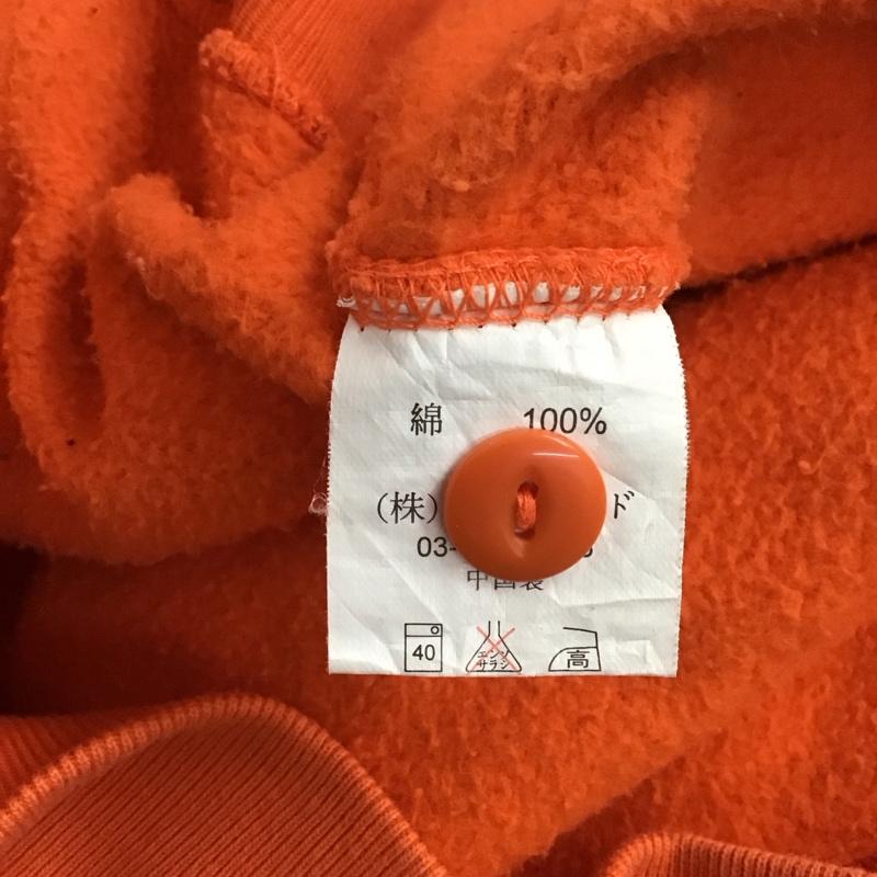 ディッキーズ Dickies ジャケット、上着 ジャケット、ブレザー スウェットジャケット ノーカラー 前ボタン L 無地 橙 / オレンジ / メンズ USED 古着 中古 10126255
