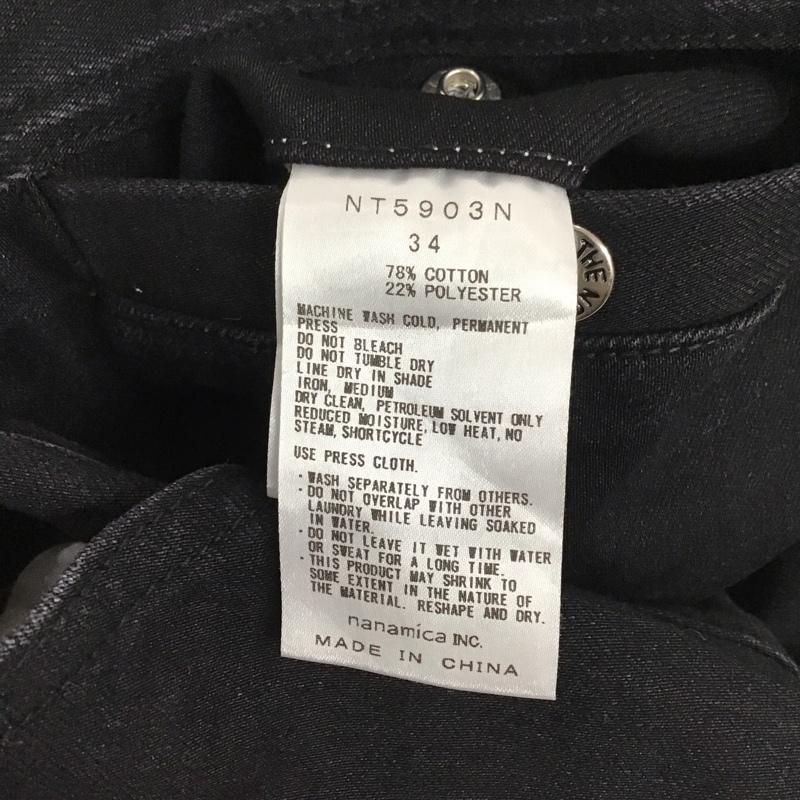 ザ ノースフェイス パープルレーベル THE NORTH FACE PURPLE LABEL パンツ デニム、ジーンズ nt5903n ウェッビングベルトデニムパンツ カジュアルパンツ 34インチ 無地 黒 / ブラック / メンズ USED 古着 中古 10126314