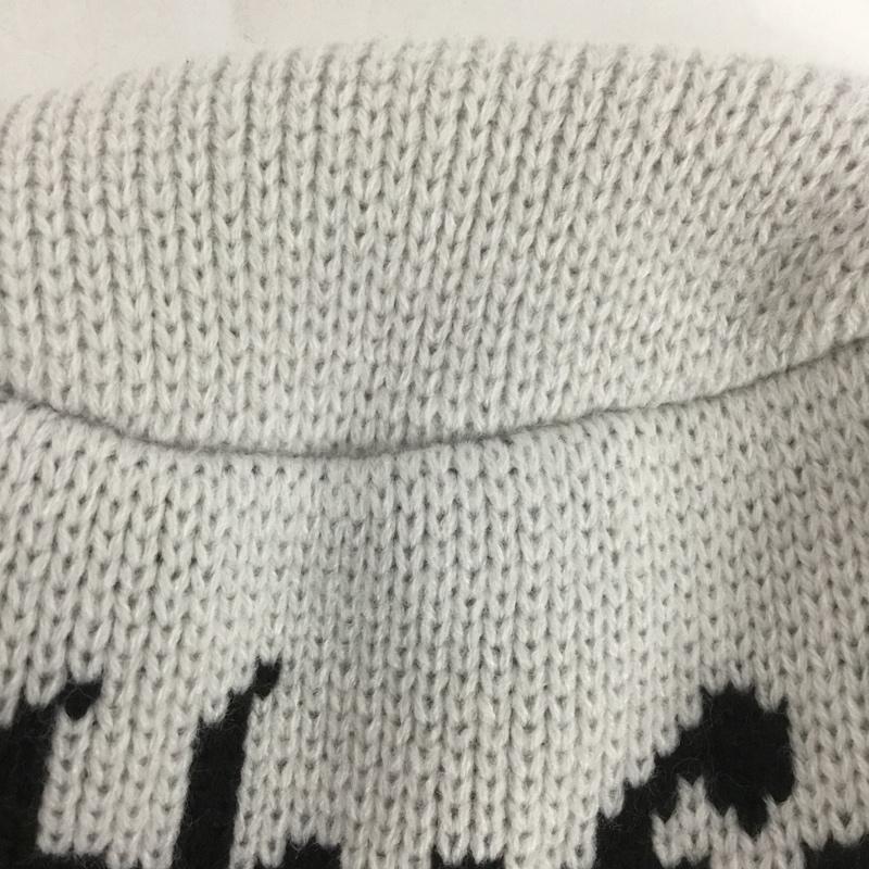 ハフ HUF 帽子 ハット HORUS KNIT BUCKET HAT ロゴ、文字 白 / ホワイト / X 黒 / ブラック / メンズ USED 古着 中古 10126445