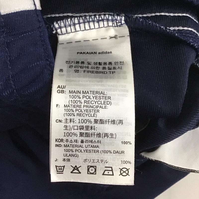 アディダス adidas パンツ ワークパンツ、ペインターパンツ 2lm001 ボトム ワークパンツ ジャージ M ロゴ、文字 紺 / ネイビー / メンズ USED 古着 中古 10126636