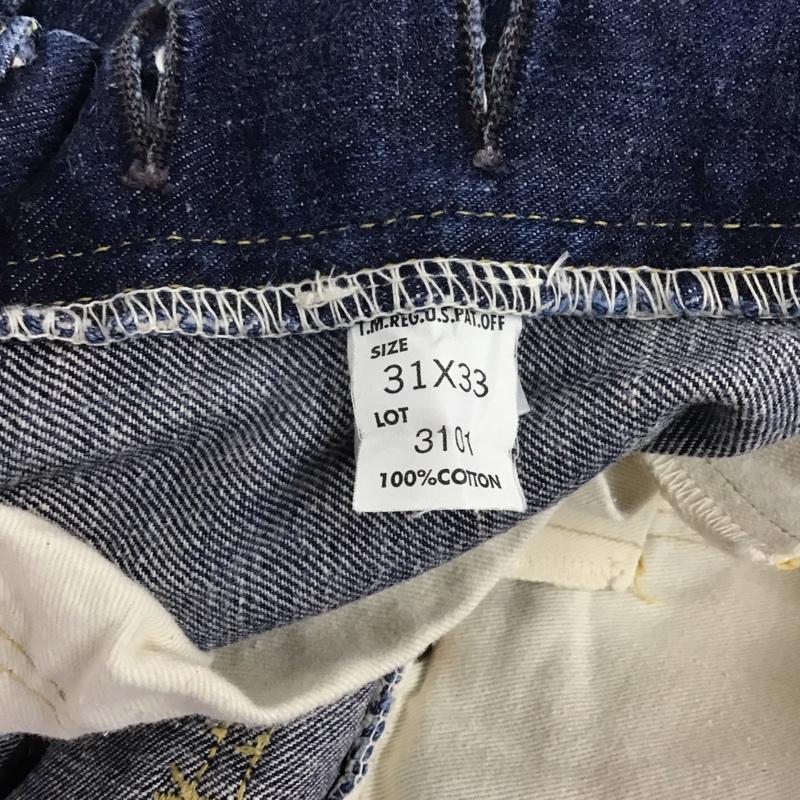 リー Lee パンツ デニム、ジーンズ デニムパンツ スリムパンツ カジュアルパンツ 90s 復刻セルビッチ 31インチ 無地 インディゴ / インディゴ / メンズ USED 古着 中古 10126651