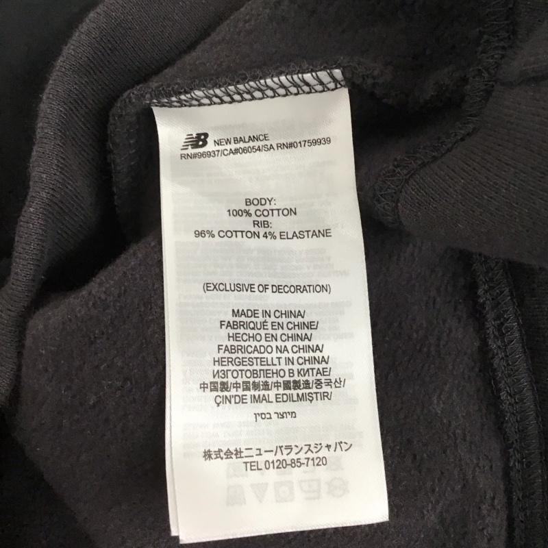 ニューバランス New Balance トレーナー 長袖 WT23508 モックネック フリースウーブンミックストップ M ロゴ、文字 黒 / ブラック / レディース USED 古着 中古 10126684