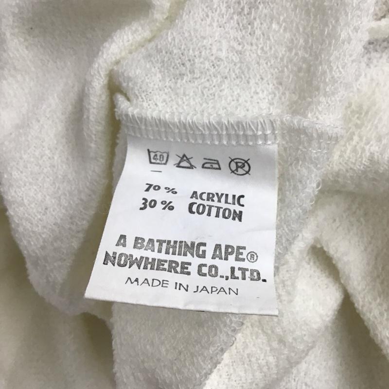 アベイシングエイプ A BATHING APE Tシャツ 半袖 半袖カットソー プリントTシャツ クルーネックカットソー 00s M ロゴ、文字 白 / ホワイト / メンズ USED 古着 中古 10126776