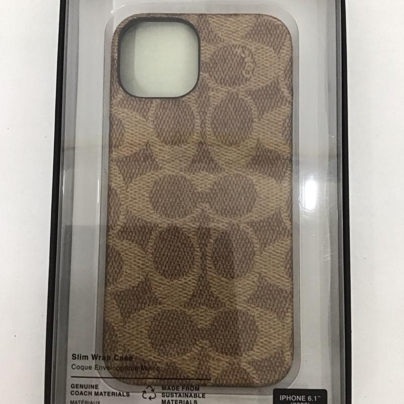 コーチ COACH ファッション小物 ファッション小物 CIPH-115-SCTAN iPhone 14 iPhoneケース Slim Wrap ロゴ、文字 茶 / ブラウン / レディース USED 古着 中古 10126787