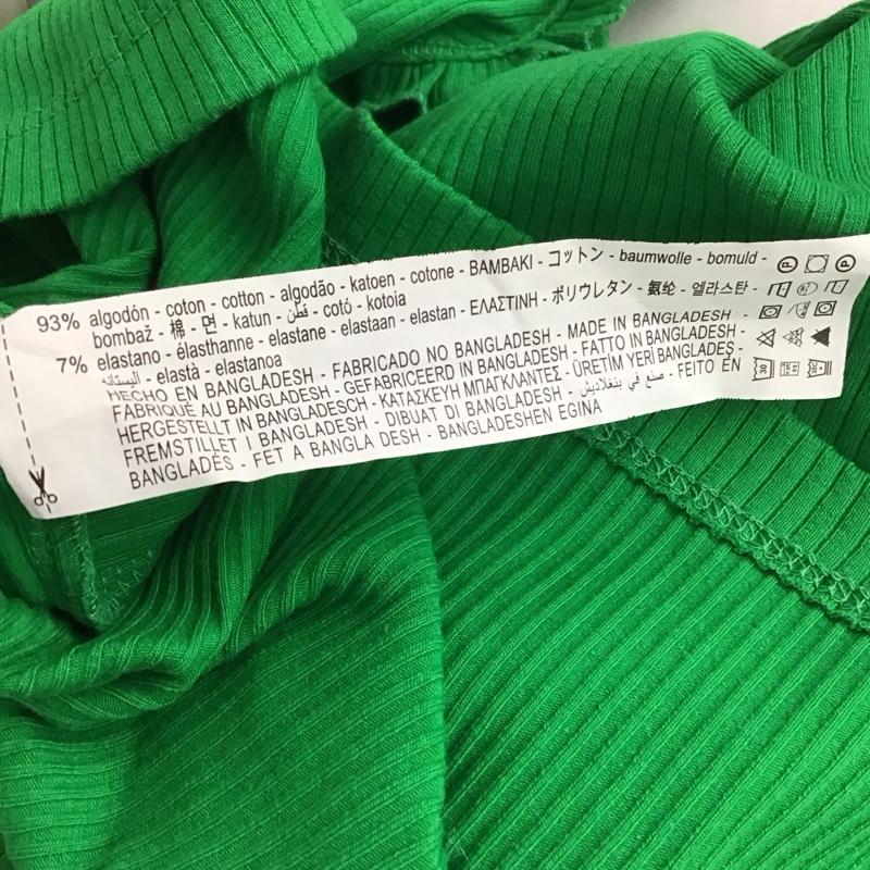 ザラ ZARA ワンピース ロングスカート ロングワンピース ノースリーブワンピース タイトスカート S 無地 緑 / グリーン / メンズ USED 古着 中古 10126877