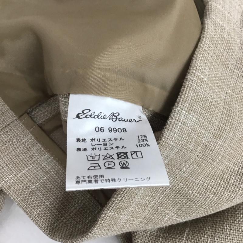 エディーバウアー Eddie Bauer ジャケット、上着 ジャケット、ブレザー ジップアップジャケット ノーカラージャケット アウター XS 無地 ベージュ / ベージュ / レディース USED 古着 中古 10126905