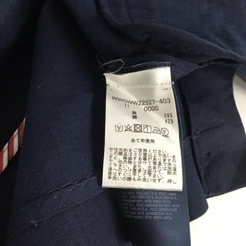 トミーヒルフィガー TOMMY HILFIGER ジャケット、上着 ジャケット、ブレザー カジュアルジャケット アウター カラージャケット 2 無地 紺 / ネイビー / レディース USED 古着 中古 10126946