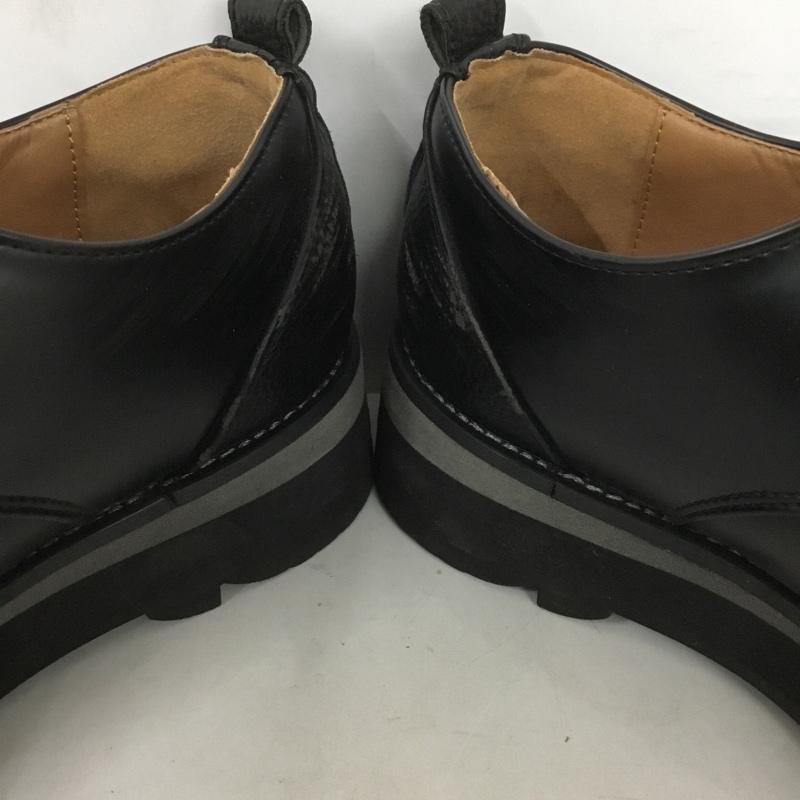 ウィム バイ リドム WYM LIDNM カジュアルシューズ カジュアルシューズ WYbu091 SHARK SOLE COMBINATION SHOES フェイクレザー M 無地 黒 / ブラック / メンズ USED 古着 中古 10127008