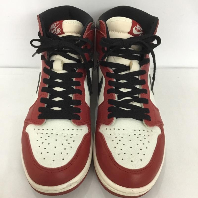 ナイキ NIKE スニーカー スニーカー DZ5485 612 AIR JORDAN 1 RETRO HIGH OG 28cm 箱有 28.0cm ロゴ、文字 白 / ホワイト / X 黒 / ブラック / X 赤 / レッド / メンズ USED 古着 中古 10127053