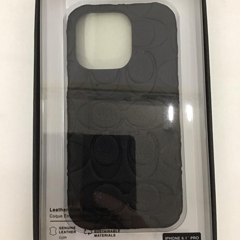 コーチ COACH ファッション小物 ファッション小物 CIPH-131-BLKEB iPhone 14 Pro iPhoneケース Slim Wrap ロゴ、文字 黒 / ブラック / レディース USED 古着 中古 10127136