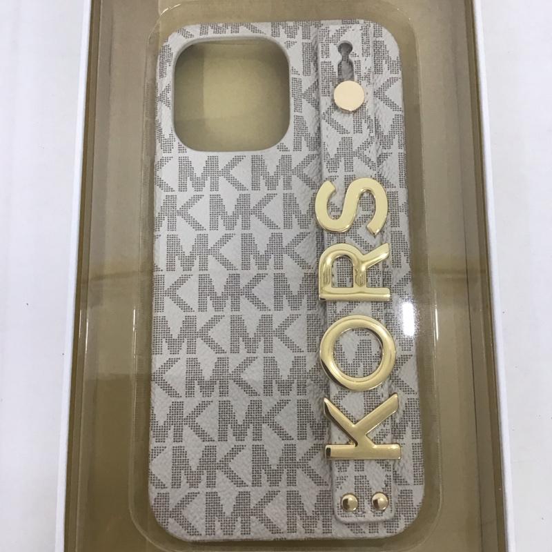 マイケルコース MICHAEL KORS ファッション小物 ファッション小物 MKSRVNLWPIP2267 iPhoneケース Slim Wrap Case Stand & Ring iPhone 14 Pro Max ロゴ、文字 ベージュ / ベージュ / レディース USED 古着 中古 10127244