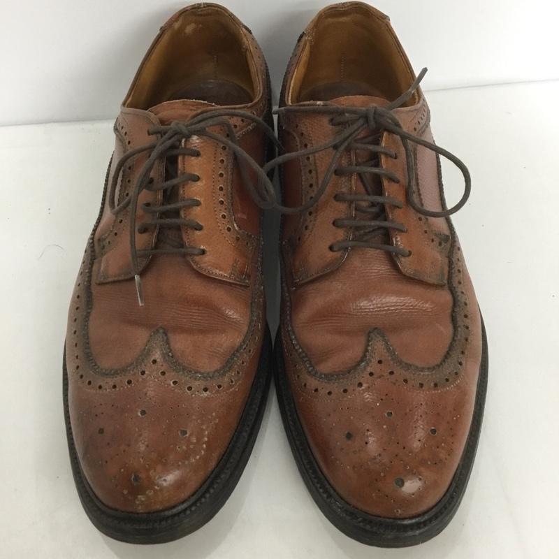 タウンクラフト TOWNCRAFT 革靴 革靴 ウイングチップシューズ 9 1/2 無地 茶 / ブラウン / メンズ USED 古着 中古 10127255