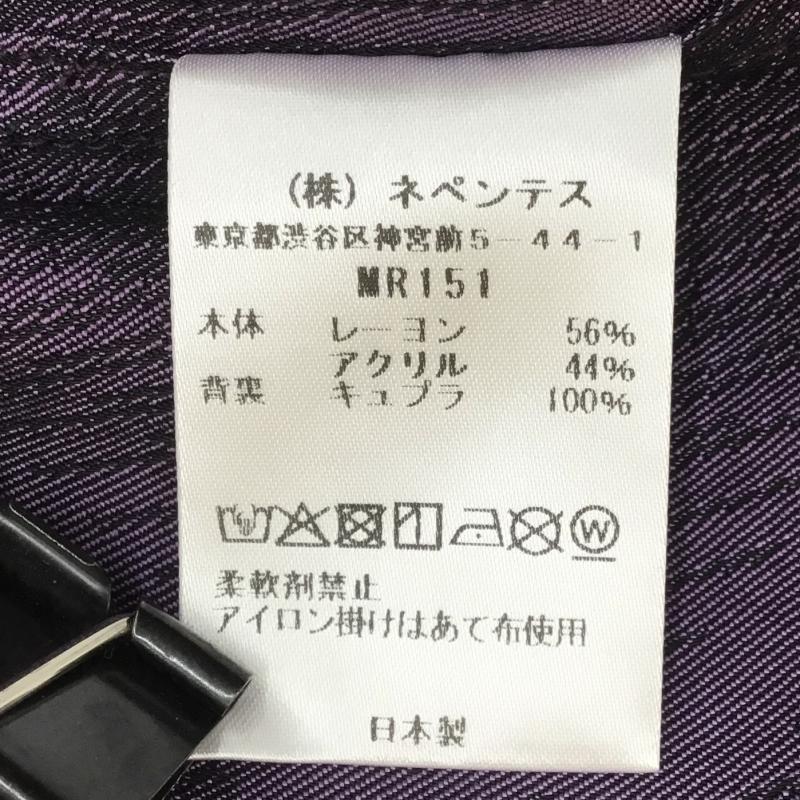 ニードルス Needles シャツ、ブラウス 半袖 レーヨン MR151 L 総柄 紫 / パープル / メンズ USED 古着 中古 10127269