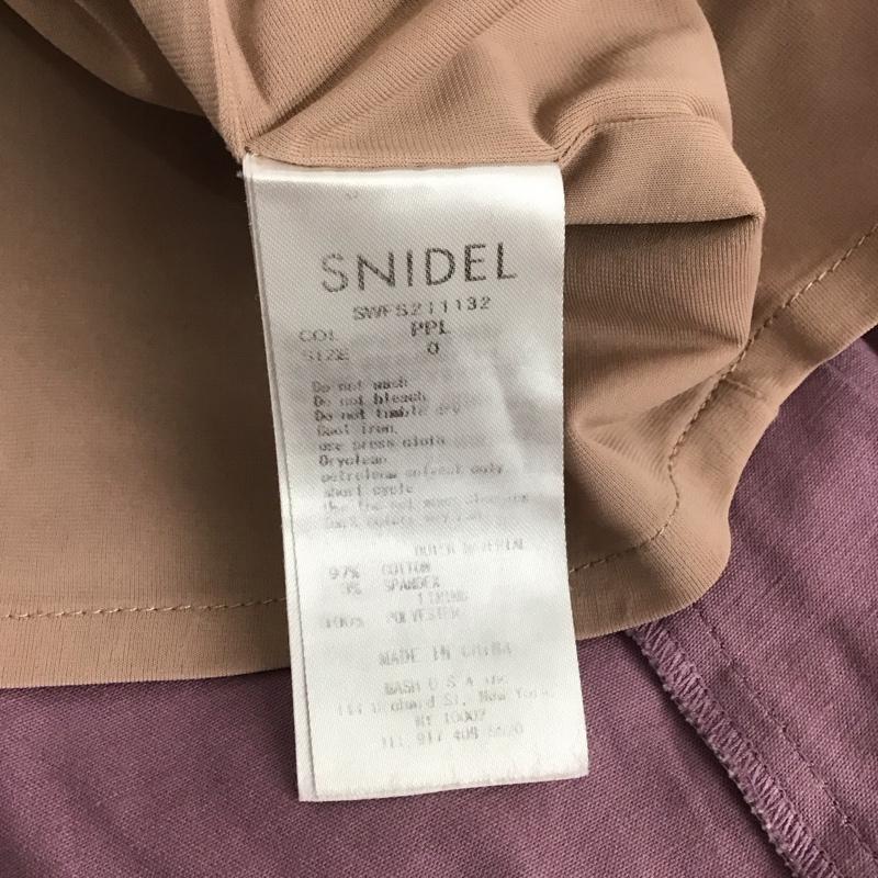 スナイデル SNIDEL スカート ロングスカート ロングスカート タイトスカート バックスリット フレア マーメイド 0 無地 紫 / パープル / レディース USED 古着 中古 10127385