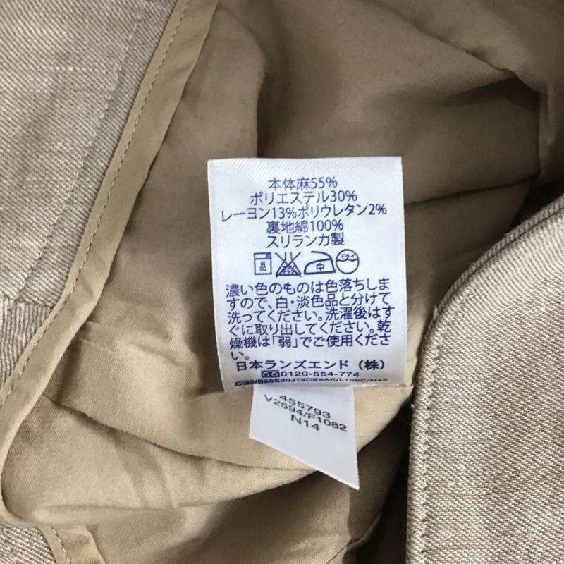 ランズエンド LAND S END スカート ミニスカート ミニスカート フレアスカート 無地スカート 無地 ベージュ / ベージュ / レディース USED 古着 中古 10127386