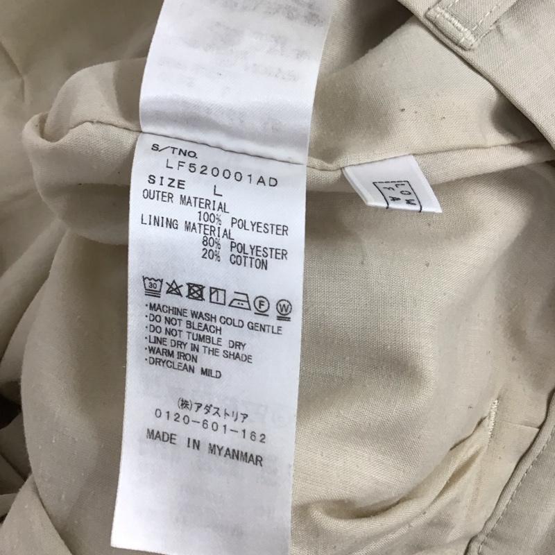 ローリーズファーム LOWRYS FARM パンツ スラックス ワイドパンツ カジュアルパンツ スラックスパンツ L 無地 ベージュ / ベージュ / レディース USED 古着 中古 10127428