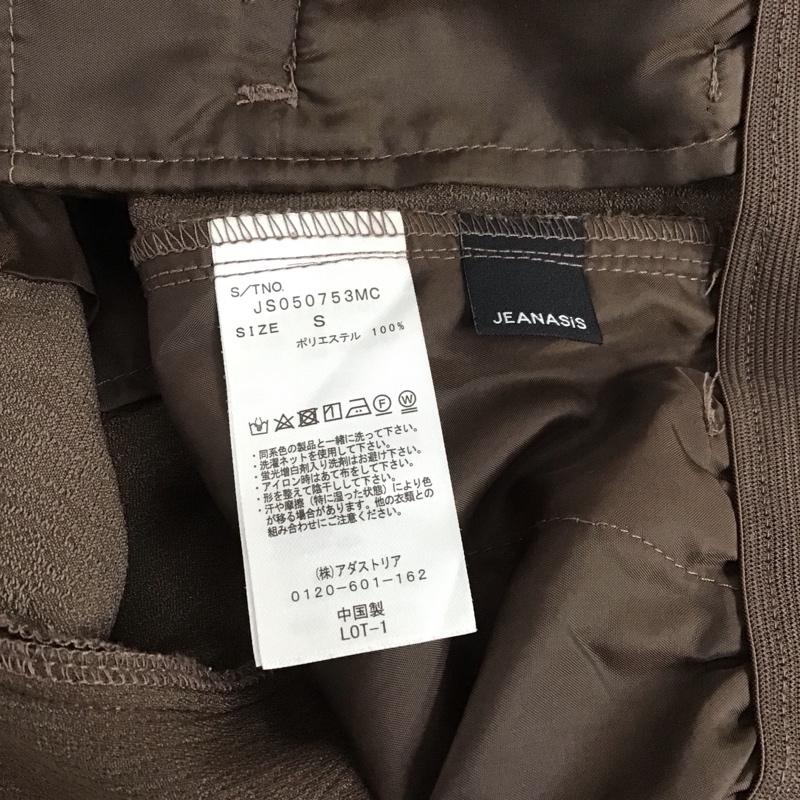 ジーナシス JEANASIS パンツ スラックス スラックスパンツ スリムパンツ ストレッチパンツ S 無地 茶 / ブラウン / レディース USED 古着 中古 10127433