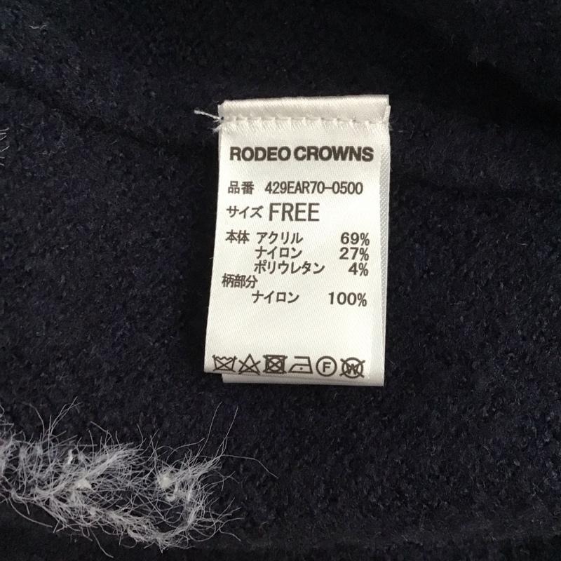ロデオクラウンズ Rodeo Crowns カーディガン 長袖 429ear70-0500 STARロングニットカーディガン 前開き FREE 総柄 紺 / ネイビー / レディース USED 古着 中古 10127649