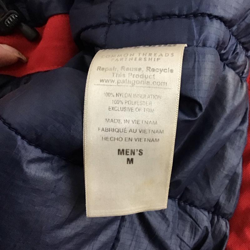 パタゴニア patagonia ジャケット、上着 ジャケット、ブレザー ジップアップジャケット パーカージャケット アウター M ロゴ、文字 赤 / レッド / メンズ USED 古着 中古 10127658
