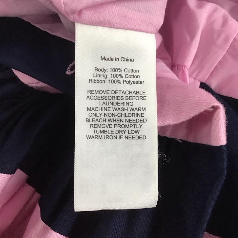 ラルフローレン RALPHLAUREN ワンピース ミニスカート 160cm ボーダー柄 桃 / ピンク / X 紺 / ネイビー / ガールズ USED 古着 中古 10127694