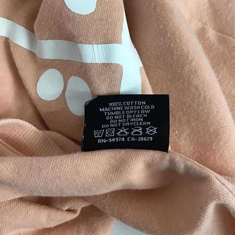 ステューシー STUSSY Tシャツ 半袖 ロゴ文字 S ロゴ、文字 X プリント 桃 / ピンク / メンズ USED 古着 中古 10127704