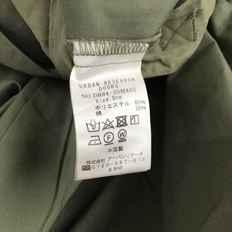 アーバンリサーチドアーズ URBAN RESEARCH DOORS スカート ロングスカート DR84-25M402 サイドベルトフレアロングスカート 無地 カーキ / カーキ / レディース USED 古着 中古 10127718