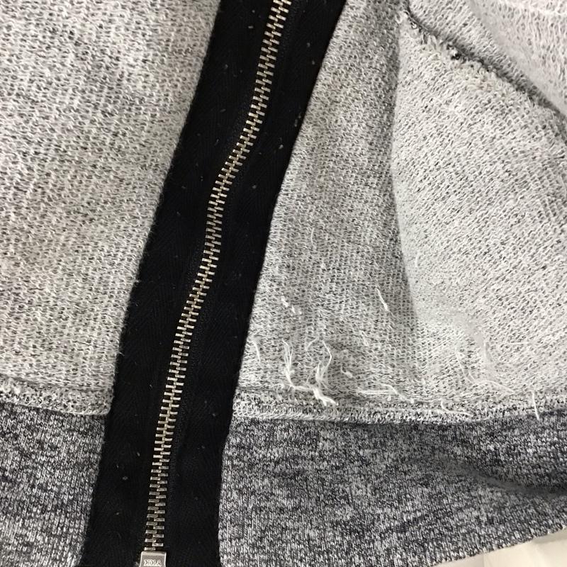 スリック SLICK パーカー 長袖 長袖 2 総柄 白 / ホワイト / X 黒 / ブラック / メンズ USED 古着 中古 10127749