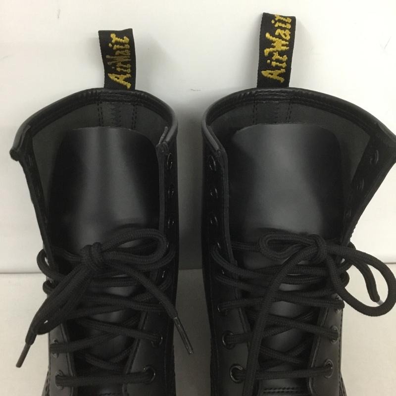 ドクターマーチン Dr.Martens ブーツ ショートブーツ 1460W 8ホール レースアップ UK3 箱有 US:5 無地 黒 / ブラック / レディース USED 古着 中古 10127765