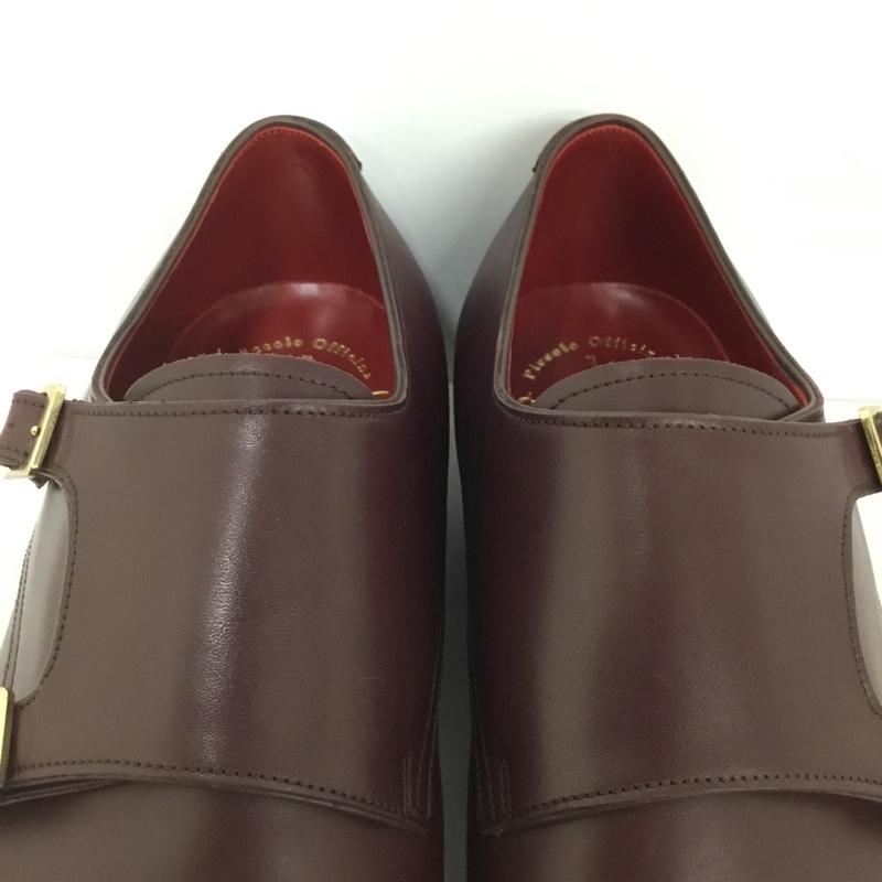 古着 USED 革靴 革靴 Piccolo officina PM ダブルモンクストラップ 無地 ボルドー / ボルドー / メンズ USED 古着 中古 10127776