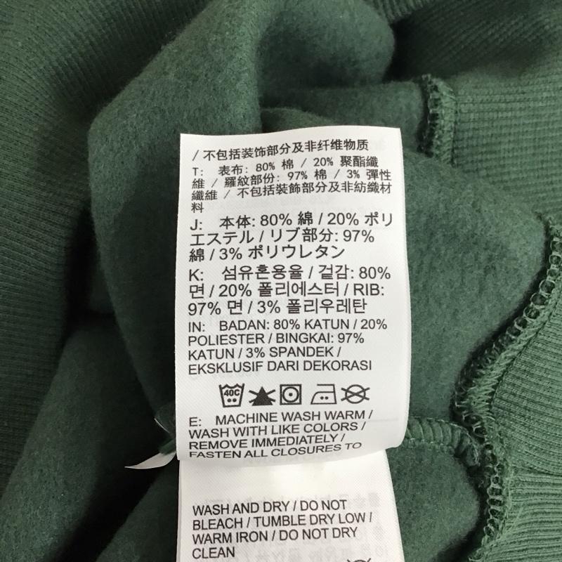 ナイキ NIKE トレーナー 長袖 fd0895-333 クロップトップ3QポロNCPS 長袖スウェット L ロゴ、文字 緑 / グリーン / レディース USED 古着 中古 10127833