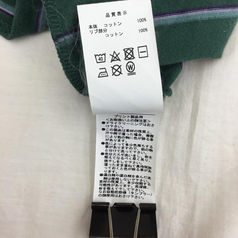 ディセンダント DESCENDANT Tシャツ 半袖 DESCENDANT ディセンダント Tシャツ 3号 ボーダー柄 緑 / グリーン / メンズ USED 古着 中古 10127858