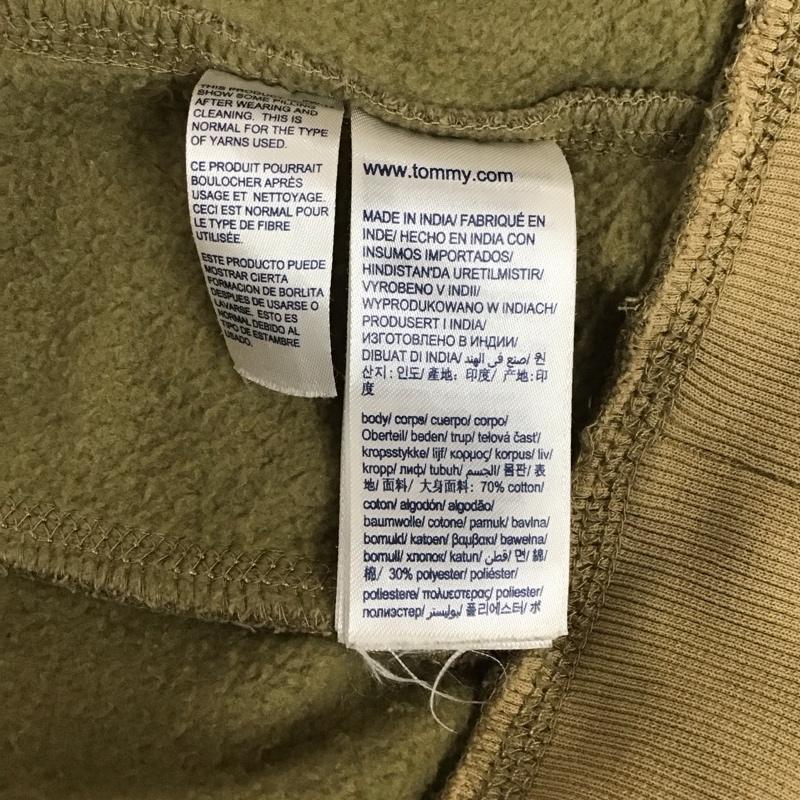 トミーヒルフィガー TOMMY HILFIGER パーカー 長袖 長袖パーカー プルオーバーパーカー スウェット XL ロゴ、文字 ベージュ / ベージュ / メンズ USED 古着 中古 10127874