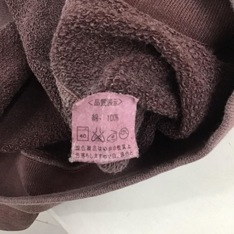 グッドオン Good On トレーナー 長袖 長袖トレーナー スウェット クルーネック プルオーバー L 無地 えんじ / ワインレッド / メンズ USED 古着 中古 10128034