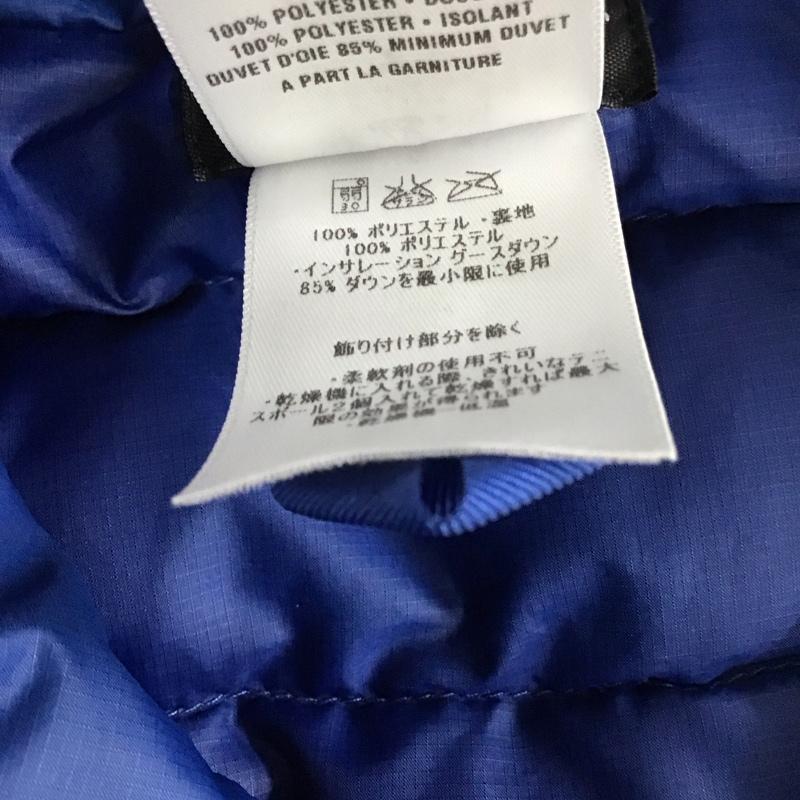 パタゴニア patagonia ジャケット、上着 ジャケット、ブレザー ダウンジャケット アウター ジップアップジャケット XS ロゴ、文字 青 / ブルー / メンズ USED 古着 中古 10128070