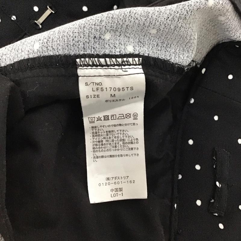 ローリーズファーム LOWRYS FARM ボトムス ボトムス LF517095TS ワイドパンツ M ドット 黒 / ブラック / X 白 / ホワイト / レディース USED 古着 中古 10128075