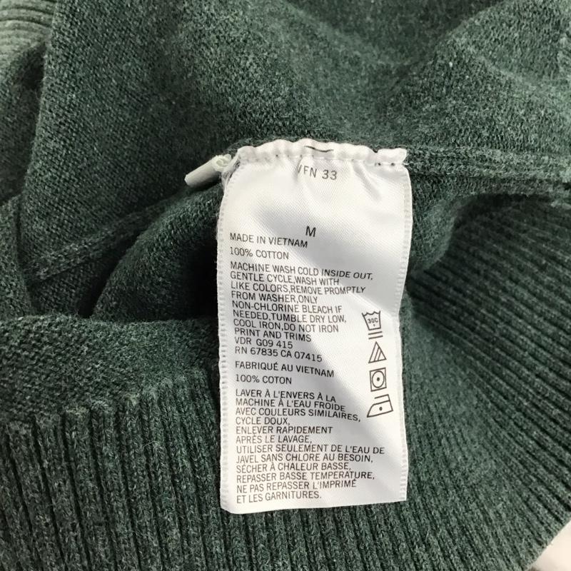 ノーティカ NAUTICA ニット、セーター 長袖 M 無地 緑 / グリーン / メンズ USED 古着 中古 10128148