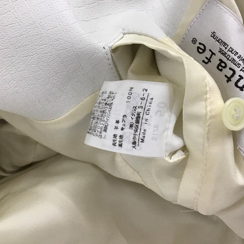 サンタフェ SANTAFE ジャケット、上着 レザージャケット 無地 白 / ホワイト / メンズ USED 古着 中古 10128161