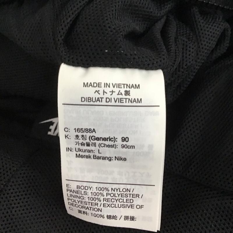 ナイキ NIKE ジャケット、上着 ジャンパー、ブルゾン BY2834-010 ウインドジャケット L ロゴ、文字 X プリント 黒 / ブラック / レディース USED 古着 中古 10128223