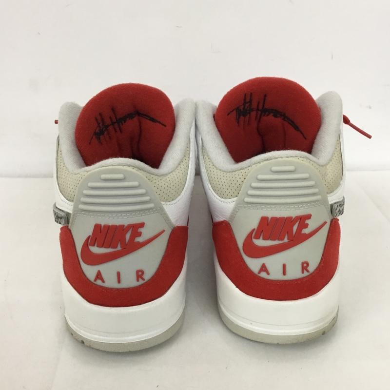 ナイキ NIKE スニーカー スニーカー CJ0939 100 AIR JORDAN 3 RETRO TH SP 29cm 箱有 29.0cm ロゴ、文字 白 / ホワイト / X 赤 / レッド / X 灰 / グレー / メンズ USED 古着 中古 10128272