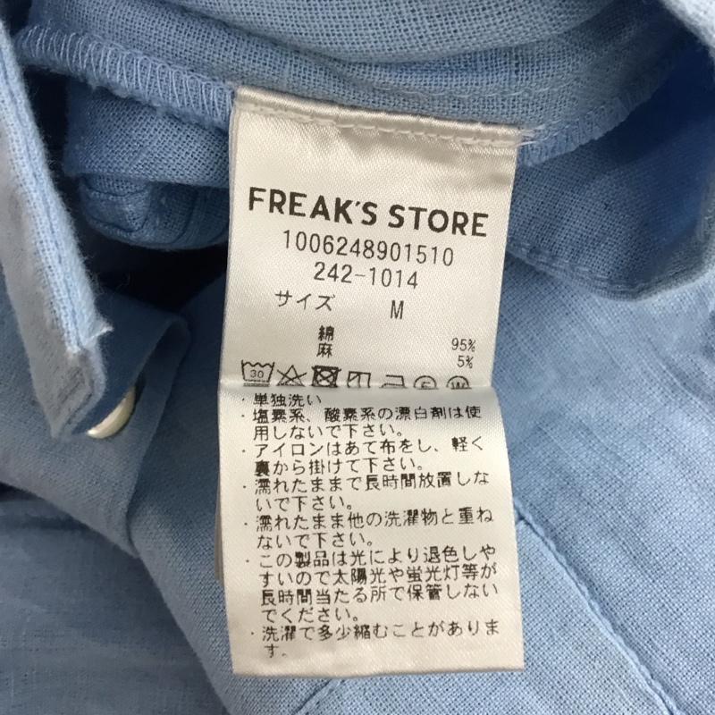 フリークスストア FREAK S STORE シャツ、ブラウス 半袖 M 無地 水色 / ライトブルー / メンズ USED 古着 中古 10128315