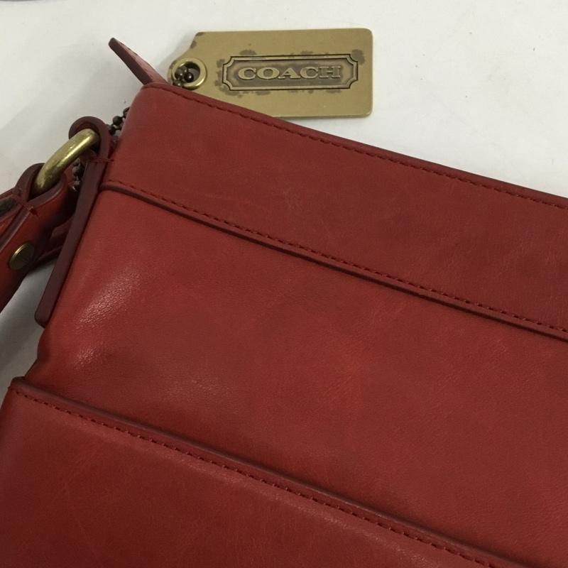 コーチ COACH ショルダーバッグ ショルダーバッグ 70710 レザー ロゴ、文字 赤 / レッド / レディース USED 古着 中古 10128324