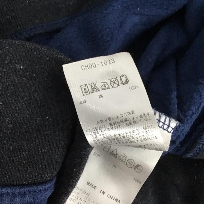 チャムス CHUMS パーカー 長袖 XL ロゴ、文字 紺 / ネイビー / メンズ USED 古着 中古 10128498
