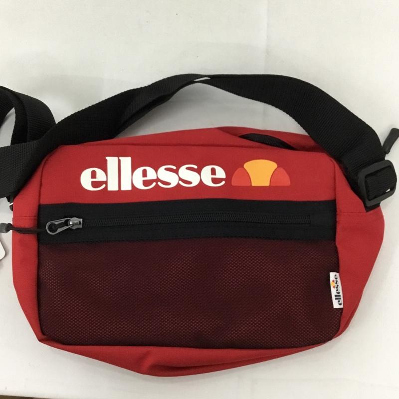 エレッセ ellesse ショルダーバッグ ショルダーバッグ EB7010 メッシュポケット タグ付き FREE ロゴ、文字 赤 / レッド / メンズ USED 古着 中古 10128532